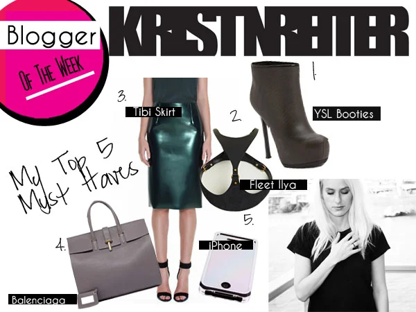 BLOGGER OF THE WEEK: KRISTIN REITER