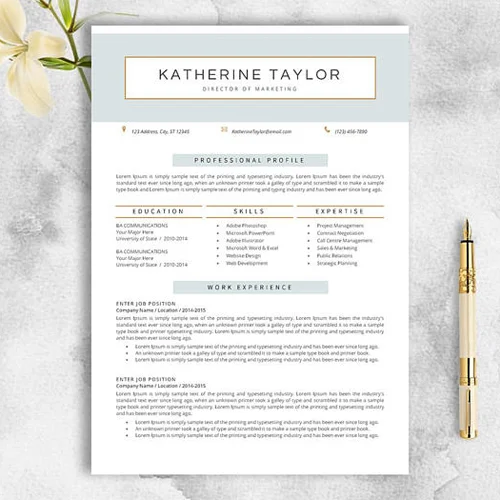 Resume Template by CV Templates by Design