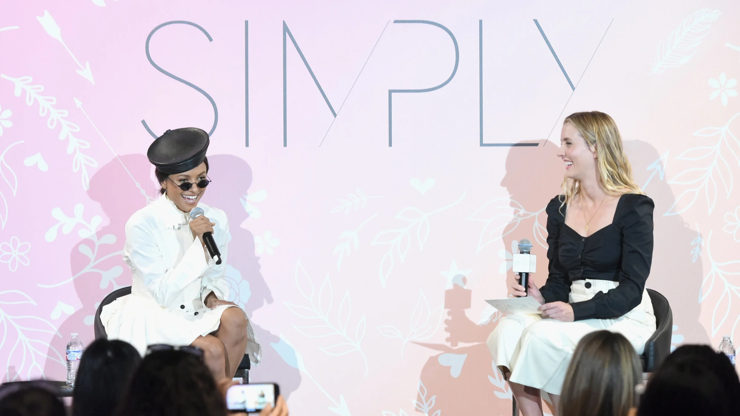Keynote speaker Kat Graham and Who What Wear editor Kristen Nichols