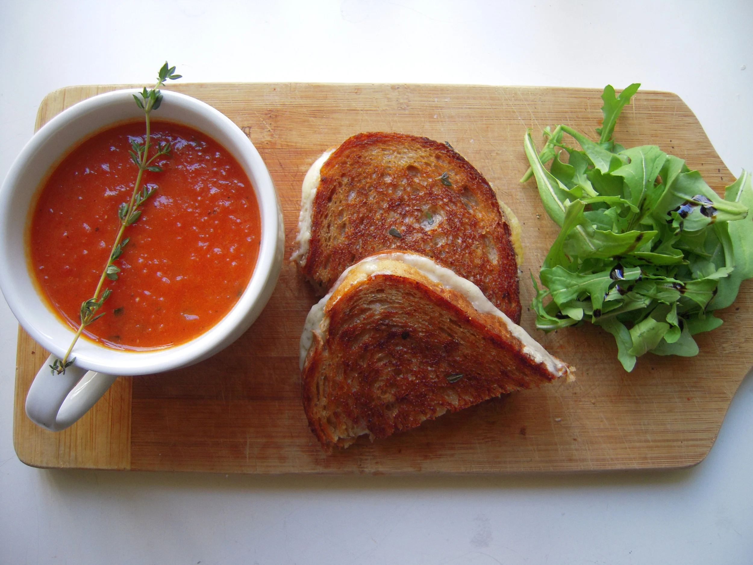 Grilled Cheese and Tomato Soup
