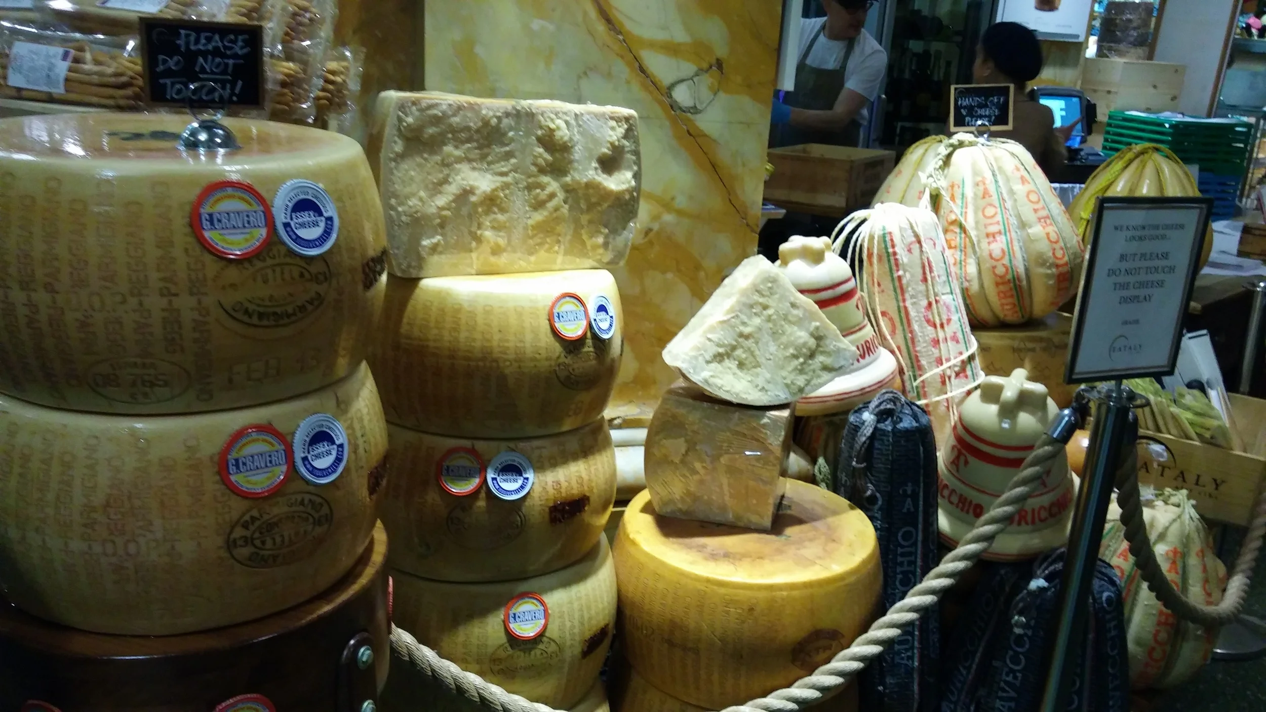 Everything was so fresh and as soon as you walk in, you get a big whiff of strong Italian Cheeses.