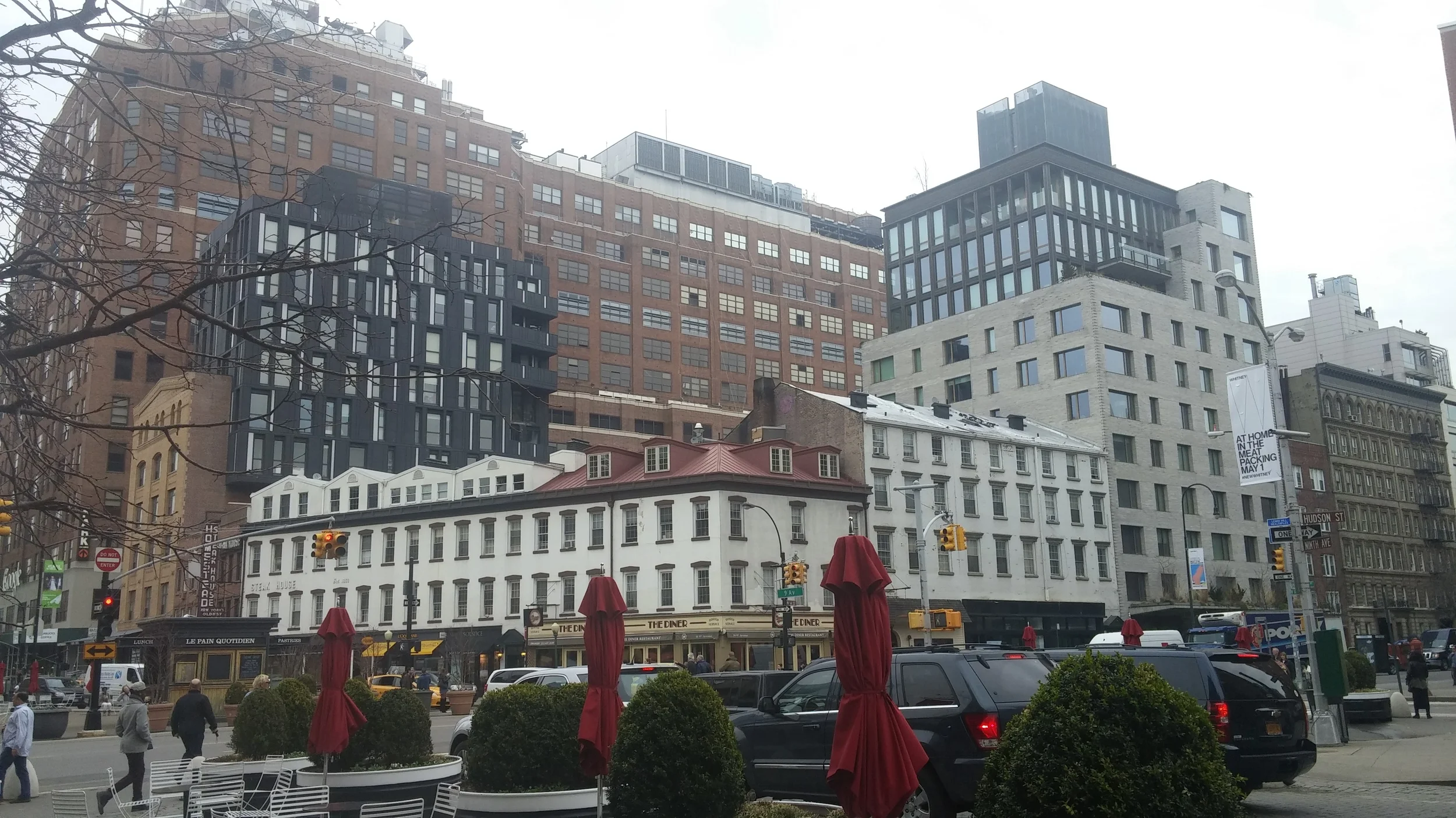 The Diner is right on the corner there...promise you won't miss it if you are heading right in the heart of Chelsea and MPD.