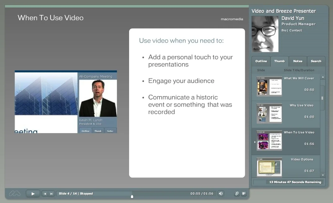 Pre-recorded presentations are popular