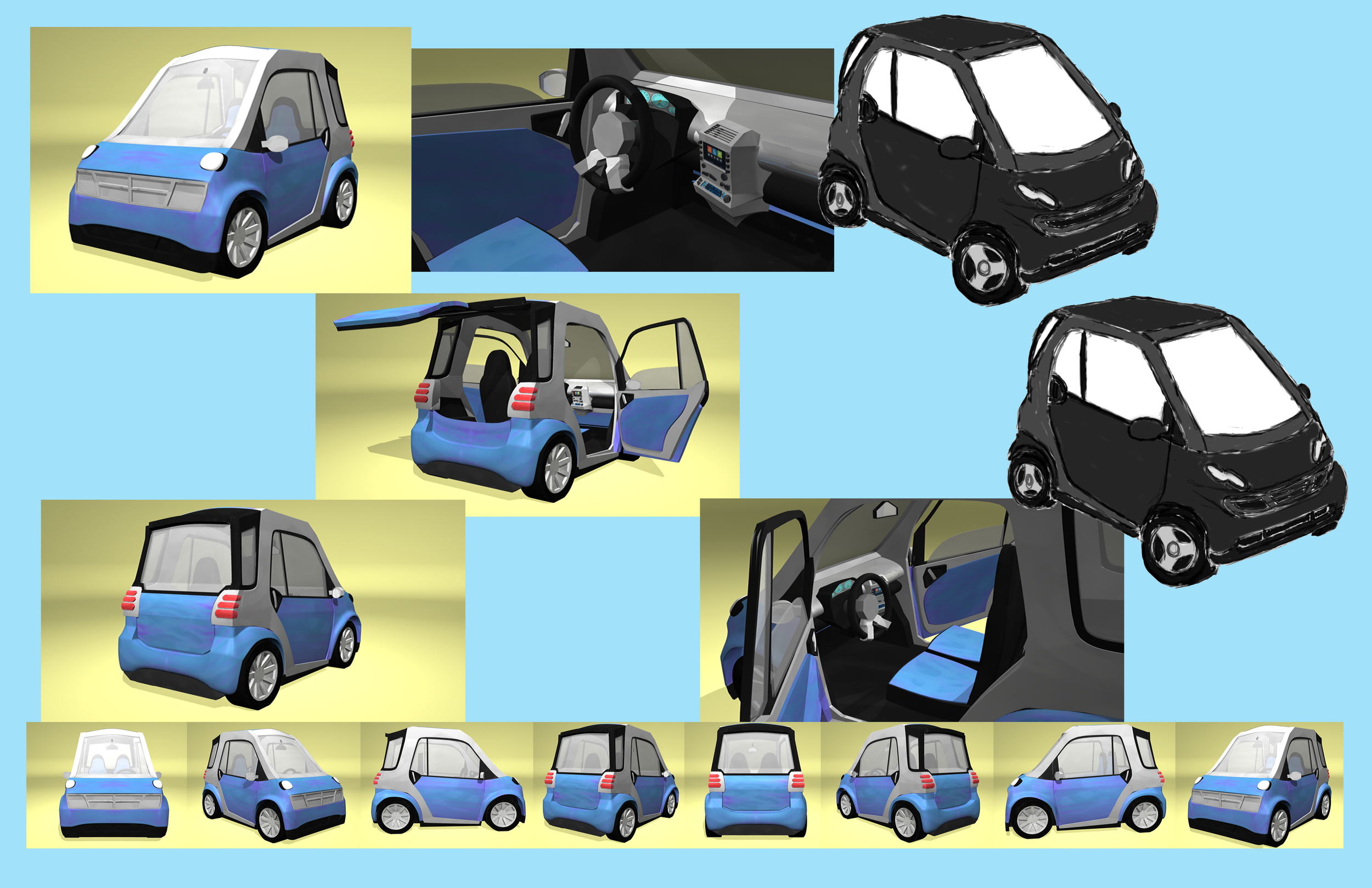 Toon Car 001
