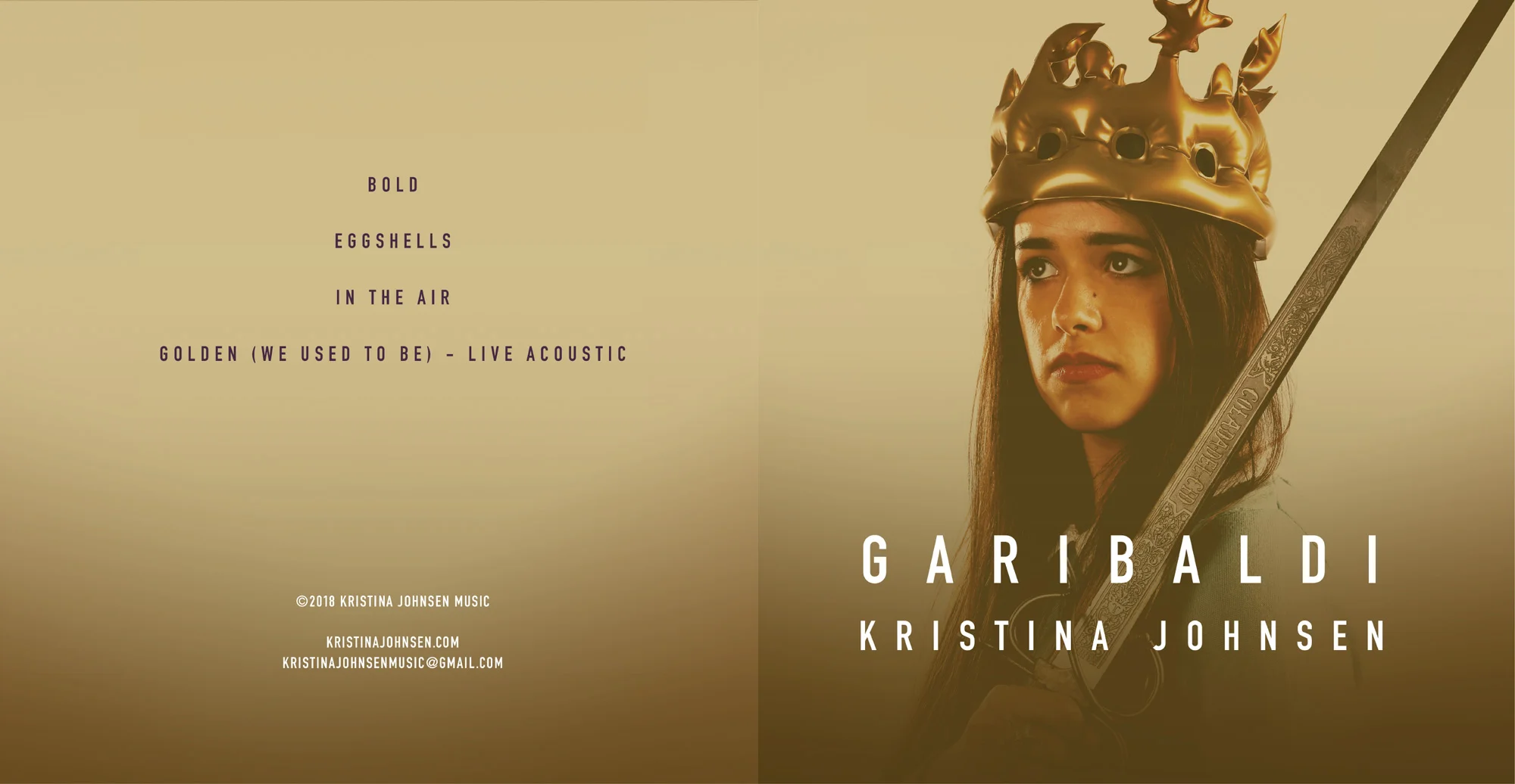 Garibaldi CD Sleeve Flat