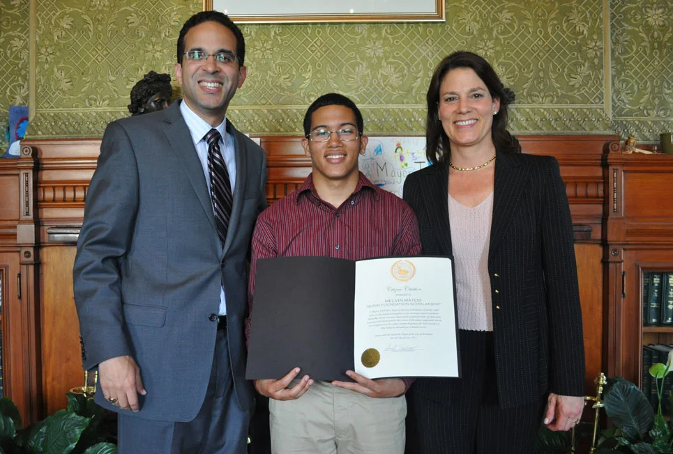 Foundation Scholarship Recipients Receive Citations from Mayor