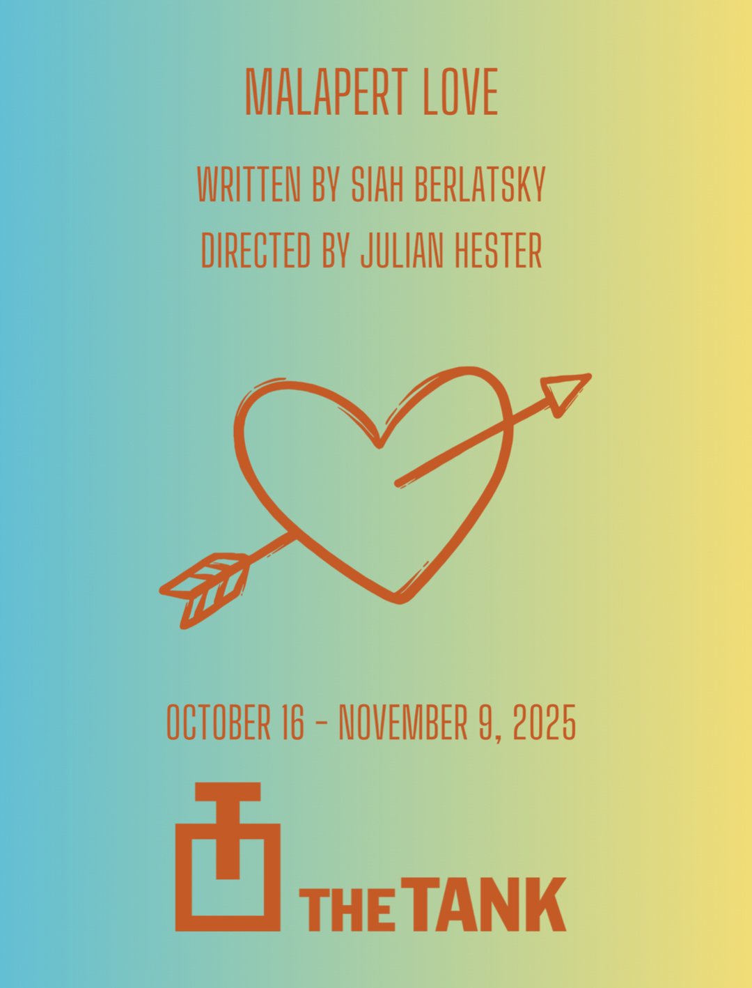 Malapert Love – Off-Broadway debut, October 2025 at The Tank, New York—bringing Siah’s incisive comedic voice to the East Coast stage.