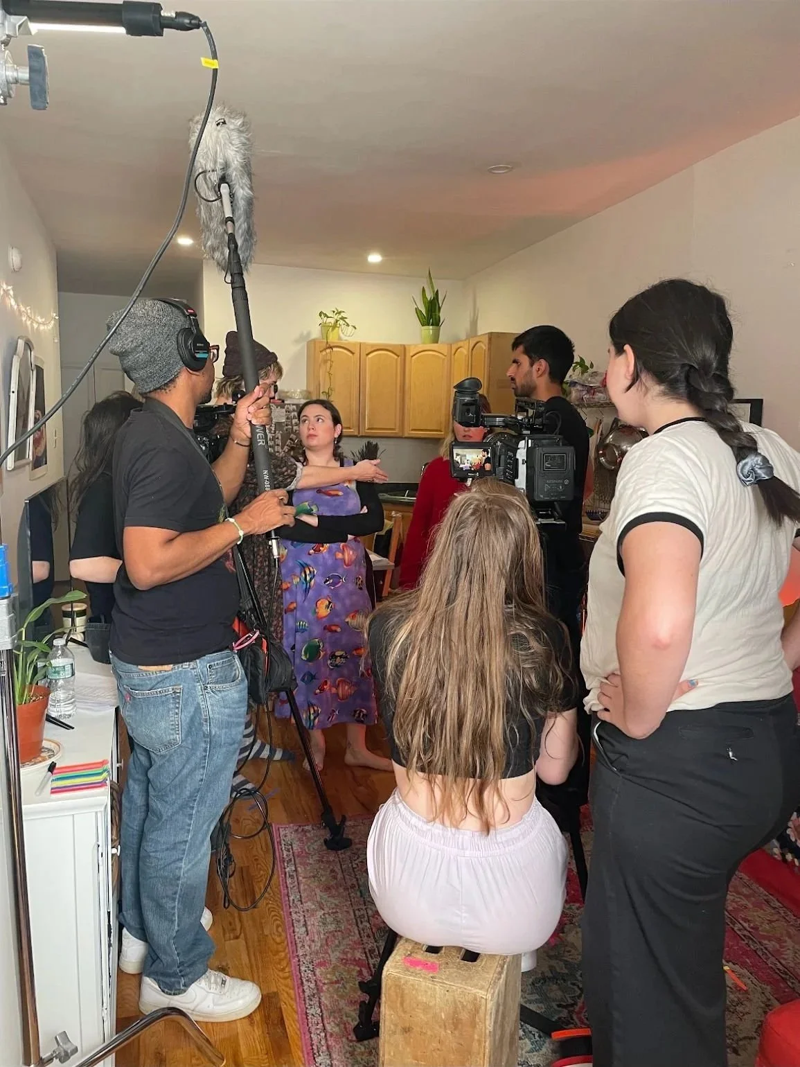 On set of a short film called 'Dry Run'