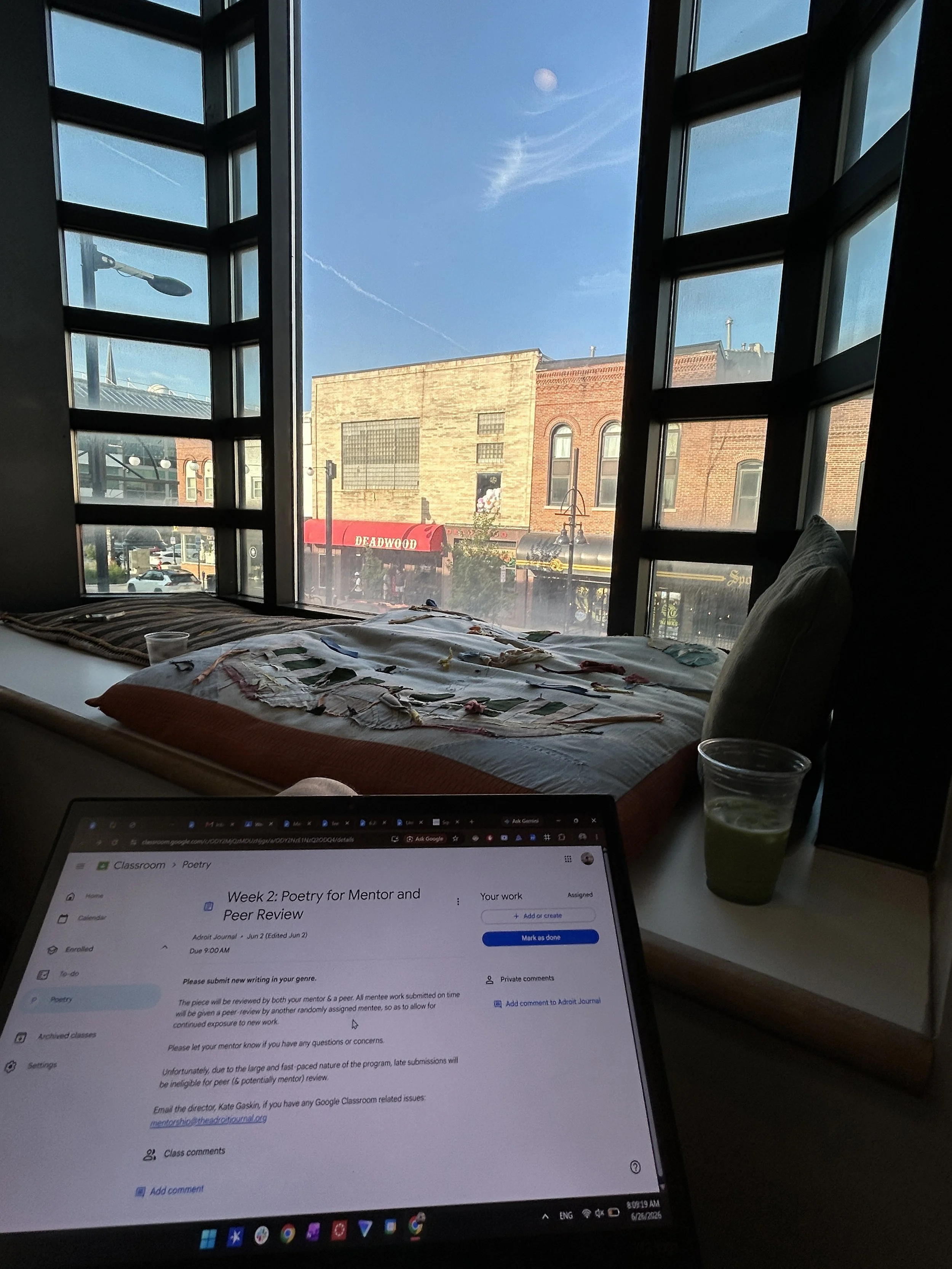 Talan Tee at the Iowa Young Writers' Studio