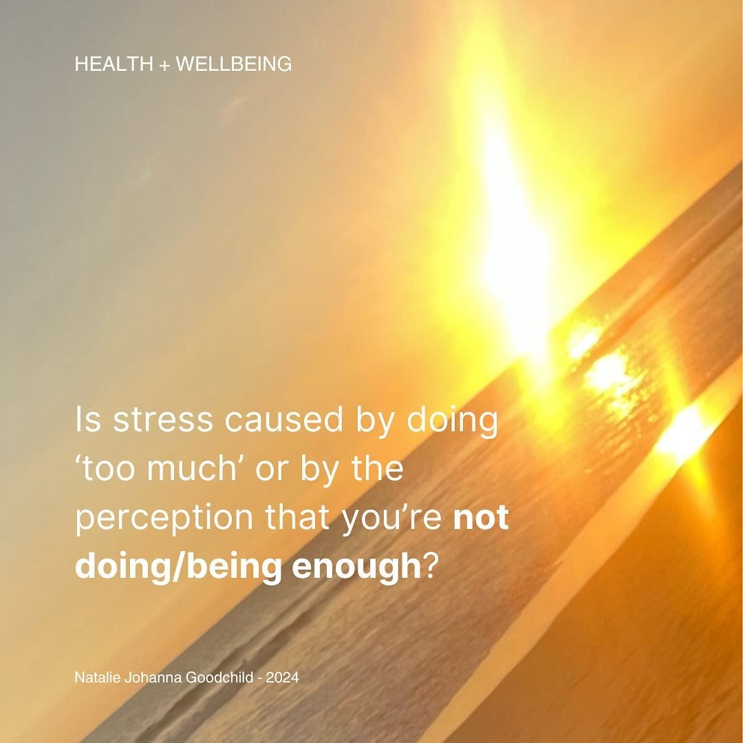 I used to think that stress was related to doing a lot.
The more you had to do, the more stressed you were. 
So I thought that doing a lot was bad.

Things changed when I realised its not what you DO, but what you DON&rsquo;T DO, that causes stress: 