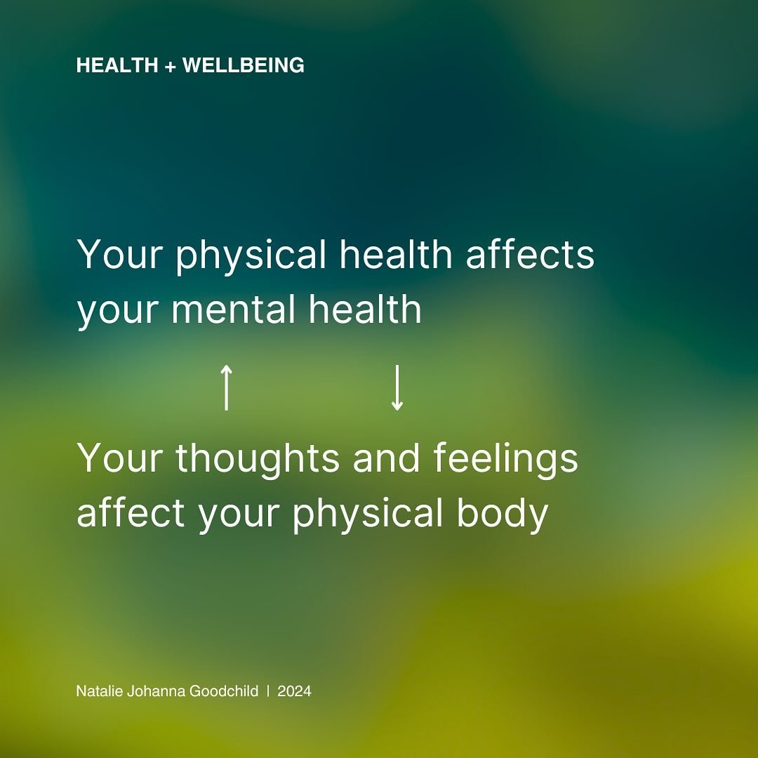 It&rsquo;s a two-way street. Which is why we MUST take a holistic, integrative approach to wellbeing.

It&rsquo;s all intricately, intelligently connected. 

🧠 🧬🌱

#mentalhealth #physicalhealth #emotionalhealth #holistichealth #integrativehealth #