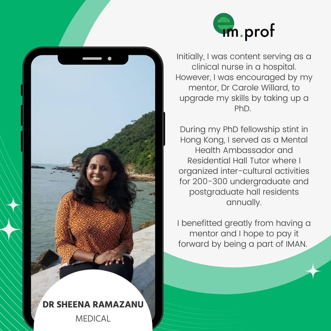Meet Dr Sheena Ramazanu, a NUS research fellow who previously served as a registered nurse when she was encouraged by her mentor, Dr Carole Willard from the University of Manchester to upgrade her skills by taking up a PhD. During her PhD stint in