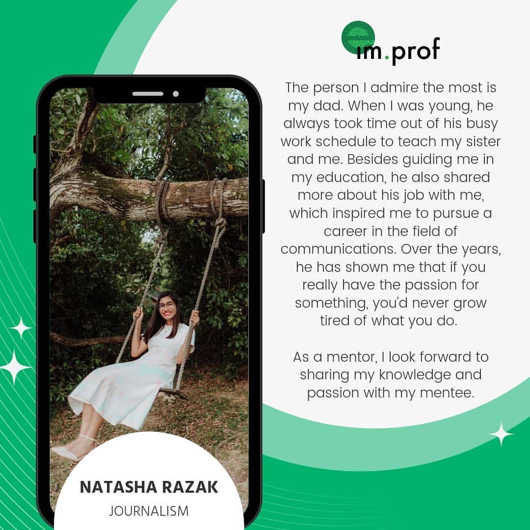 Meet Natasha Razak, a journalist with Channel News Asia, who was inspired by her father to enter this field. She believes in the importance of planning as well as staying disciplined and organized in order to be effective in accomplishing tasks and