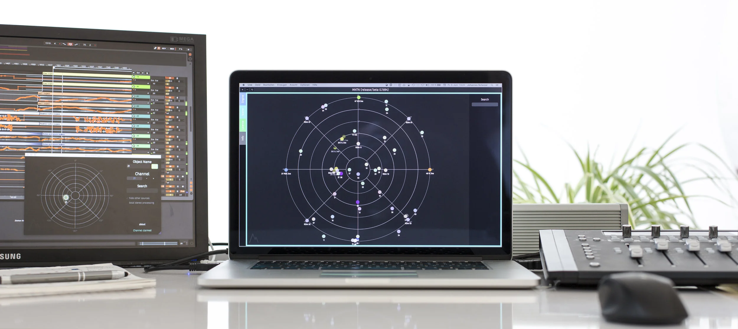 MNTN can be used with any audio production software