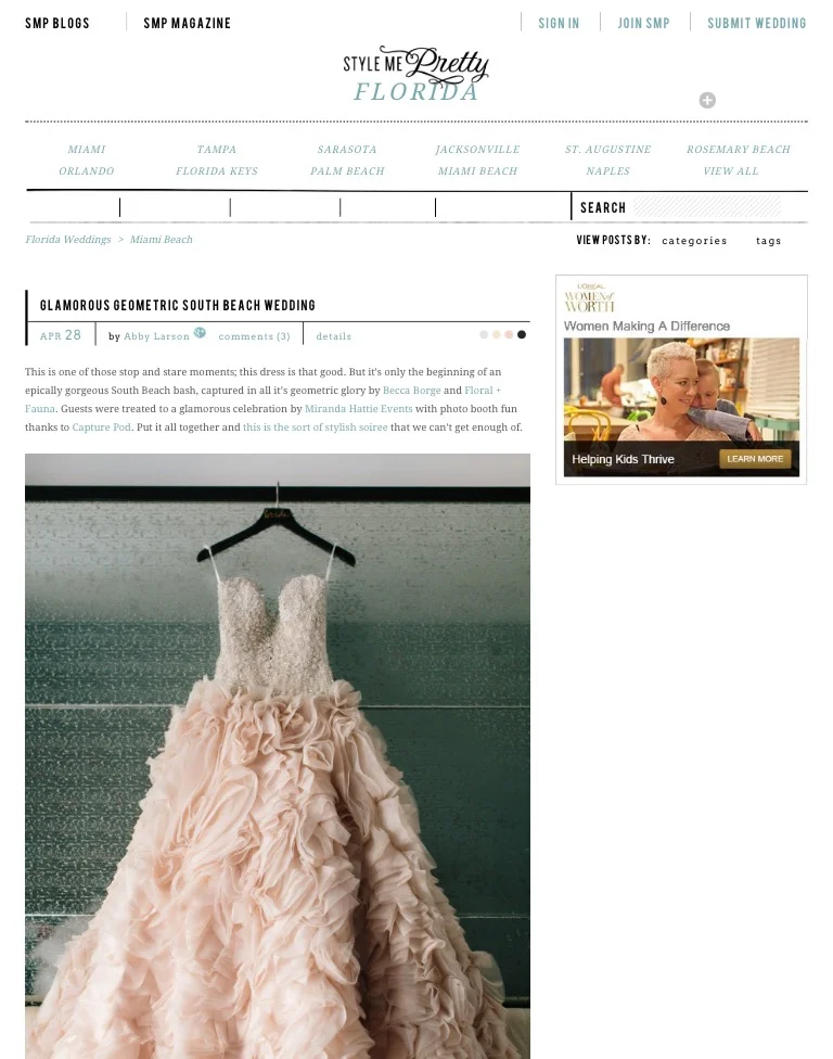 Style Me Pretty - April 2015