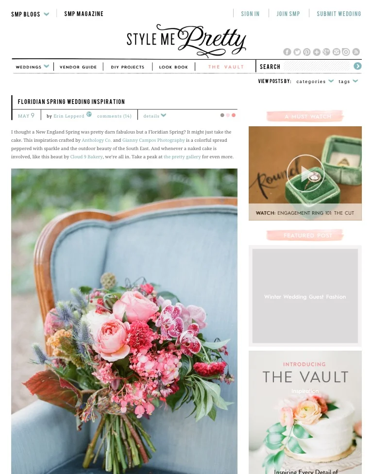 Style Me Pretty - May 2014