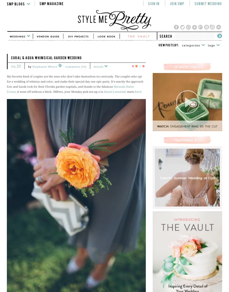 Style Me Pretty - April 2014