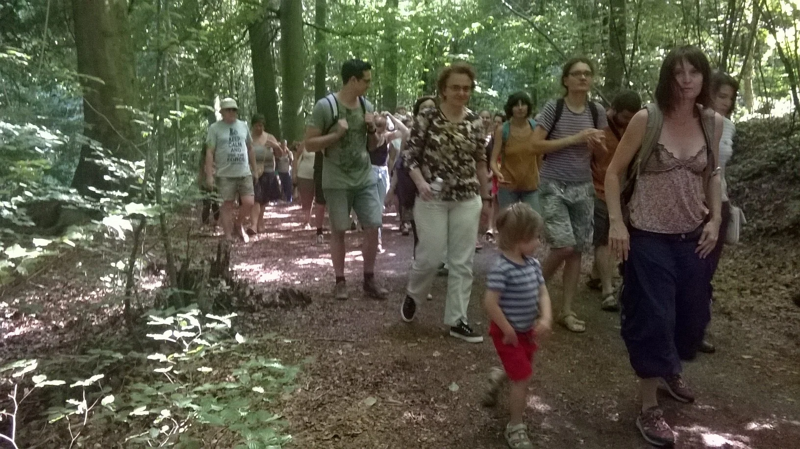 Some of our great audience! In total I think we had 160 people coming to the forest with us.