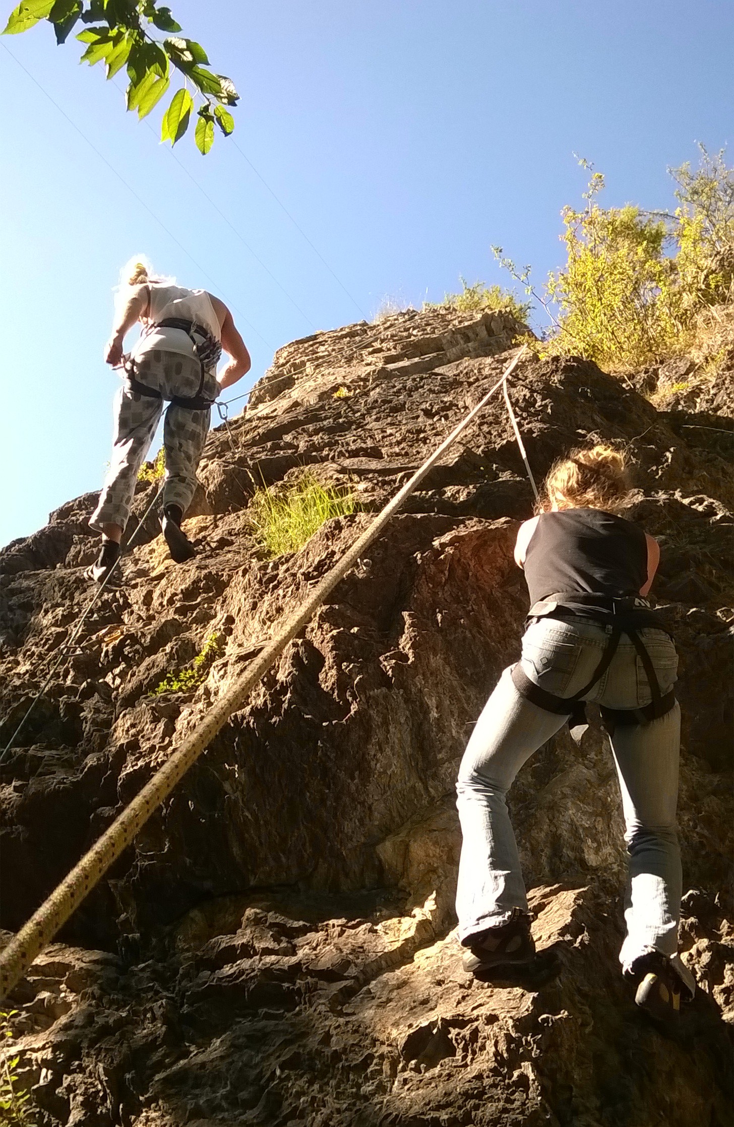 Vertical adventures near La Grave.