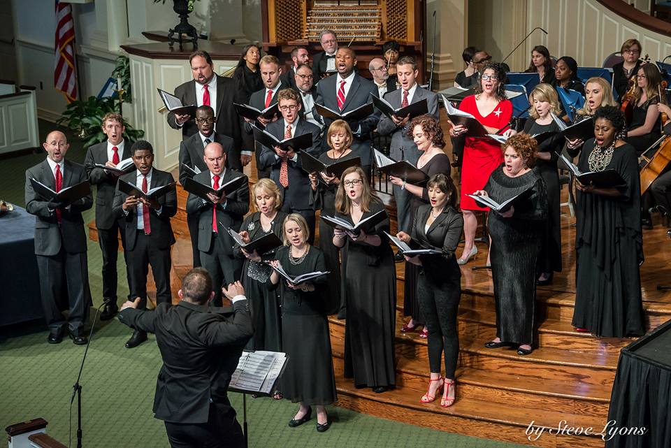 Singing with the Peachtree Presbyterian Church Chamber Chorale at the American Pops Concert