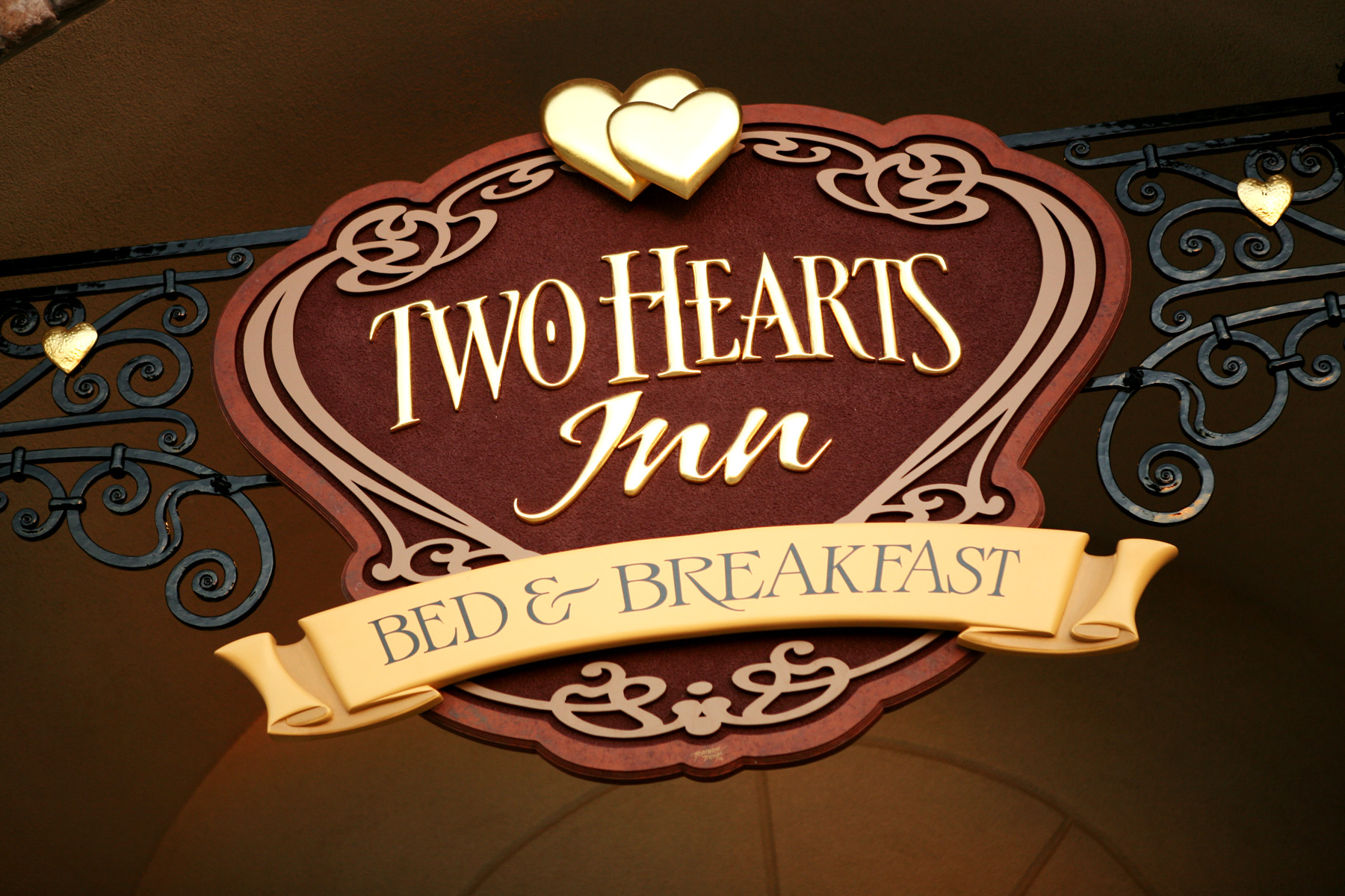 Two Hearts Inn Sign