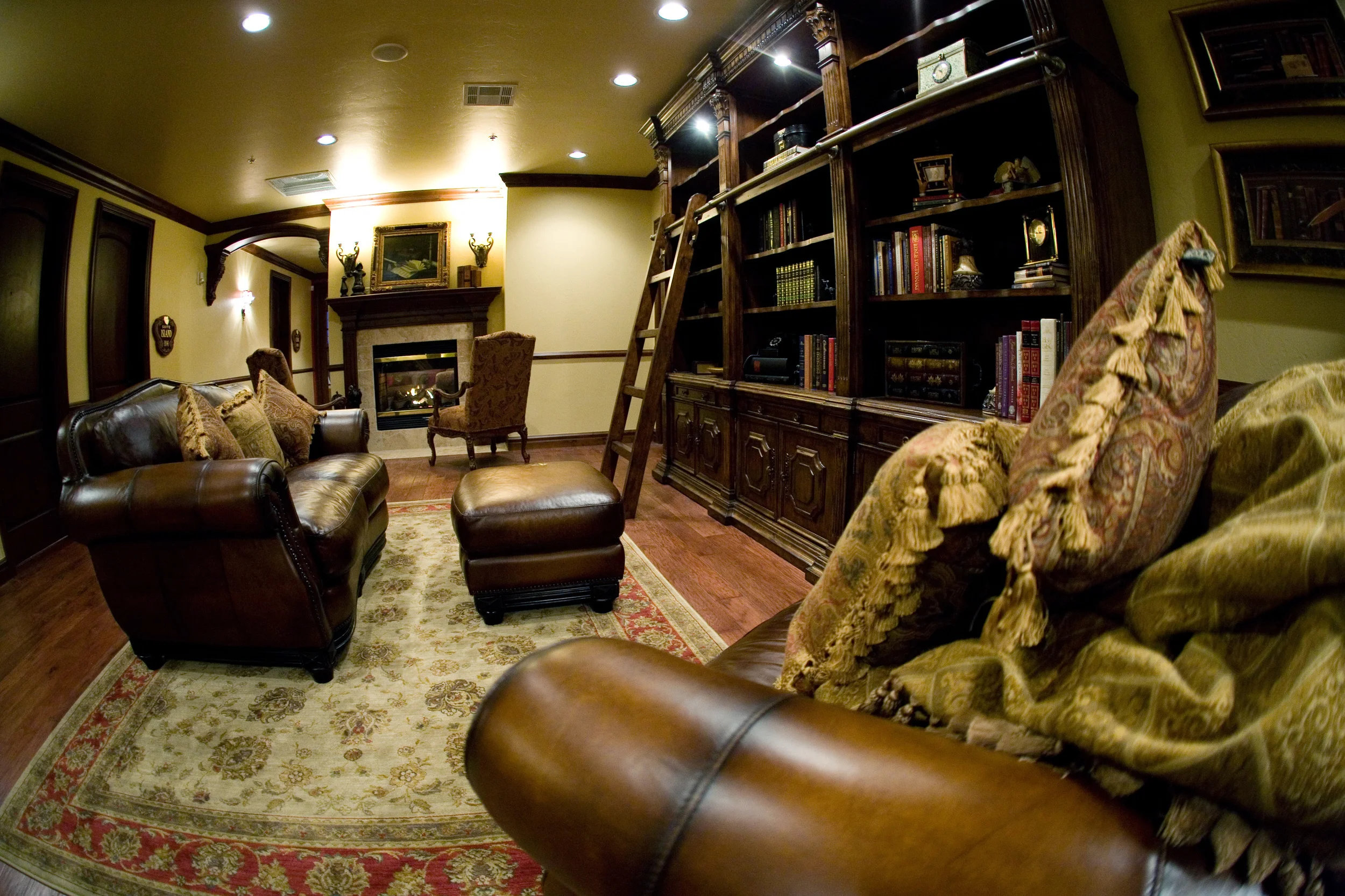 View of Library across from Island and Santa Fe