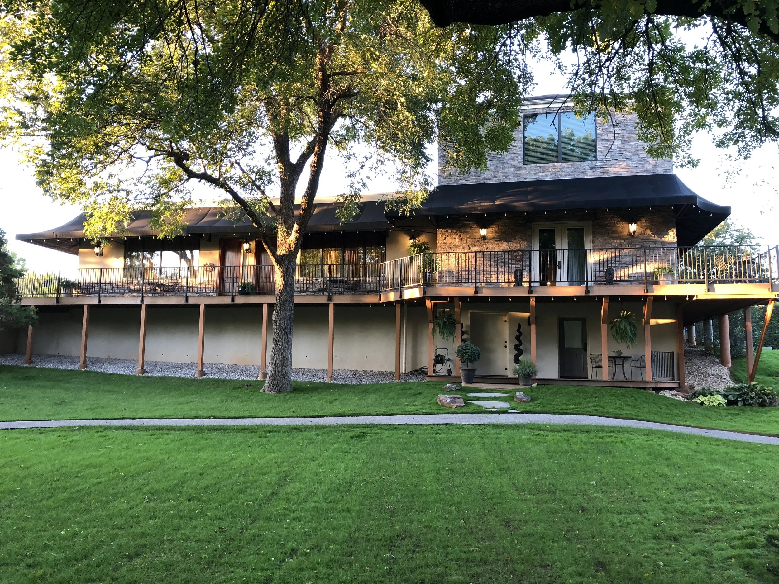 View towards deck entrance of Tuscany, Hearts, Venetian, and on lower deck; Hideaway