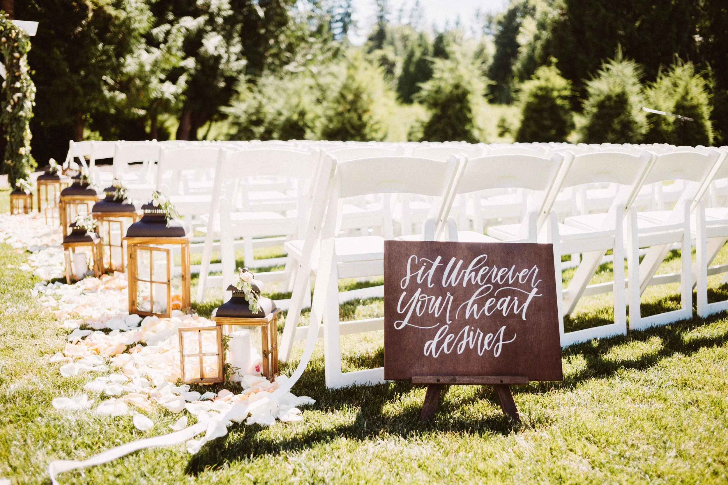 Sit Wherever Sign  // Photo by Benj Haisch