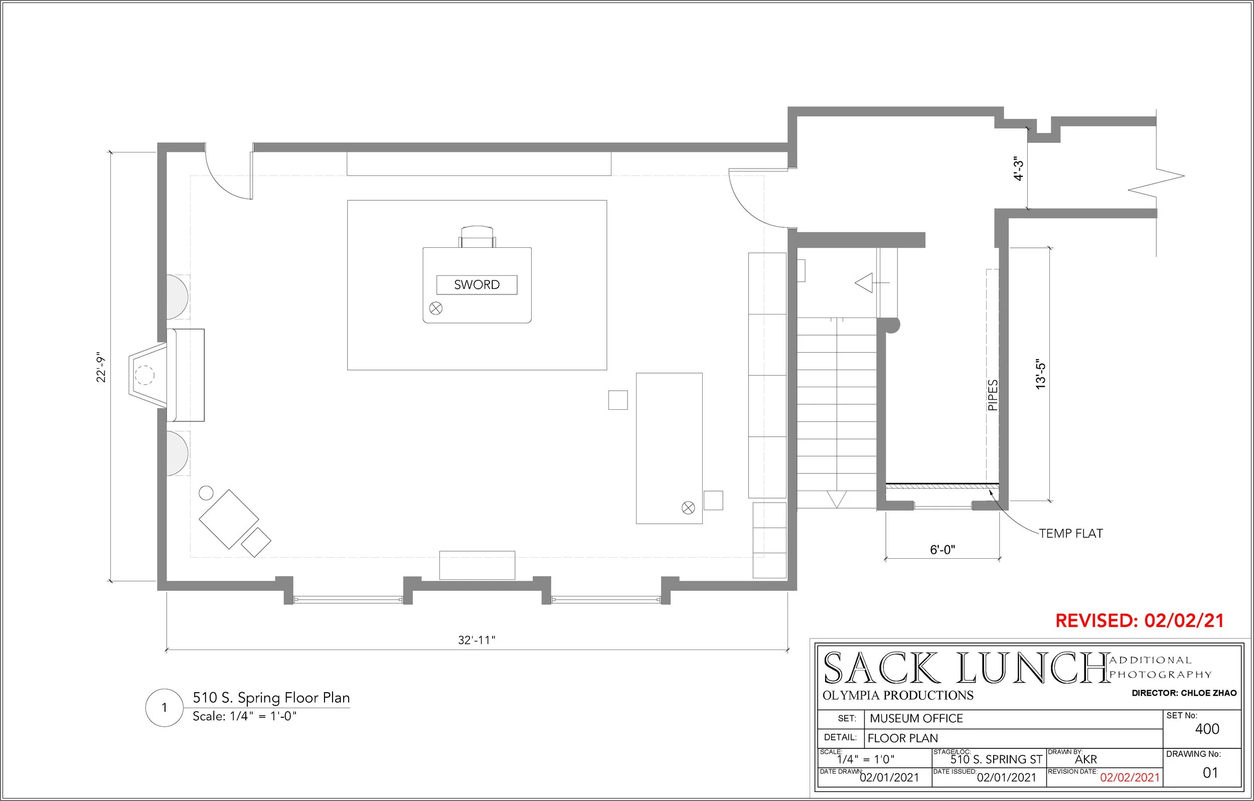 Museum Office_Directors Plan