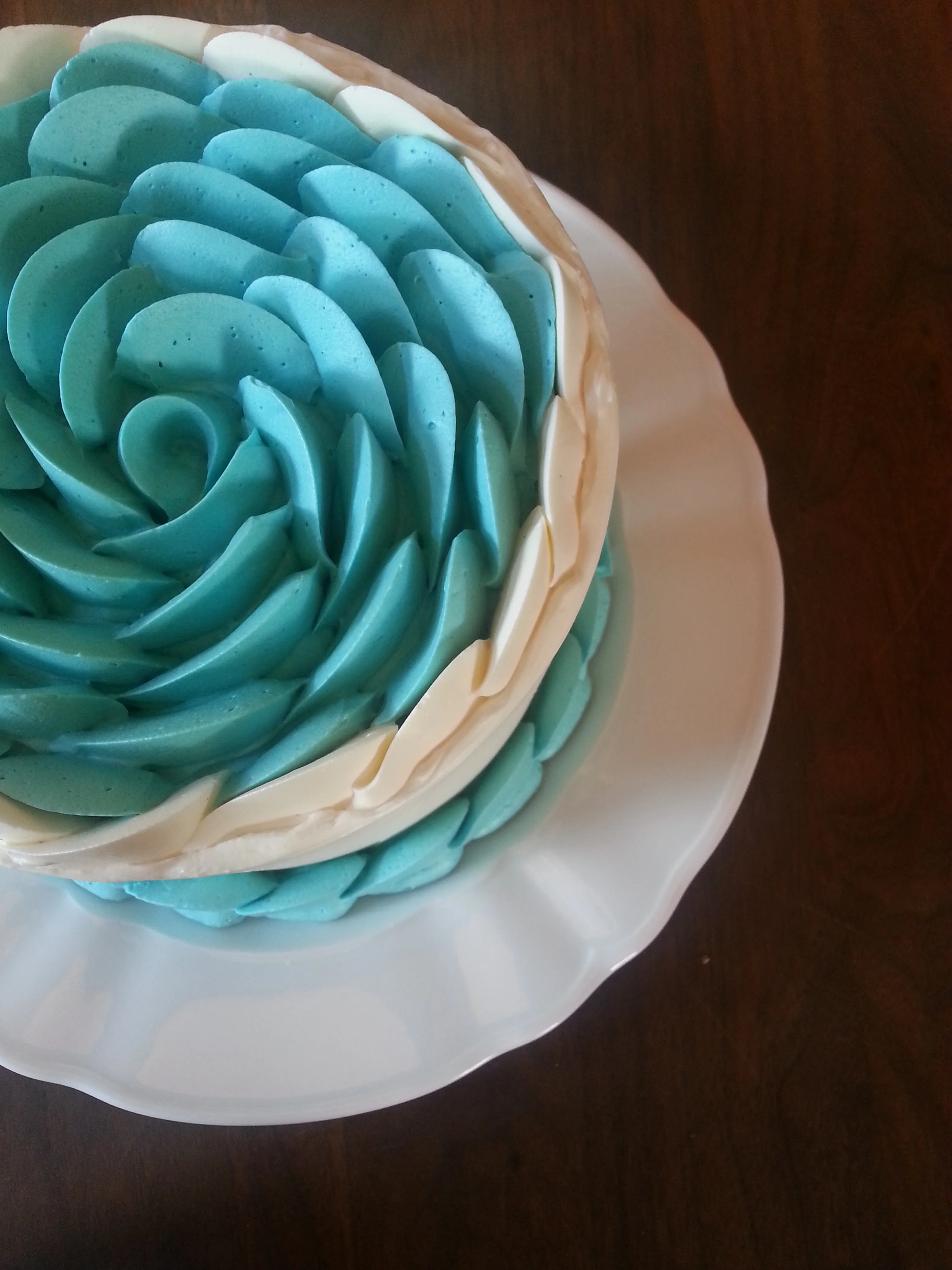 tuquoise cake