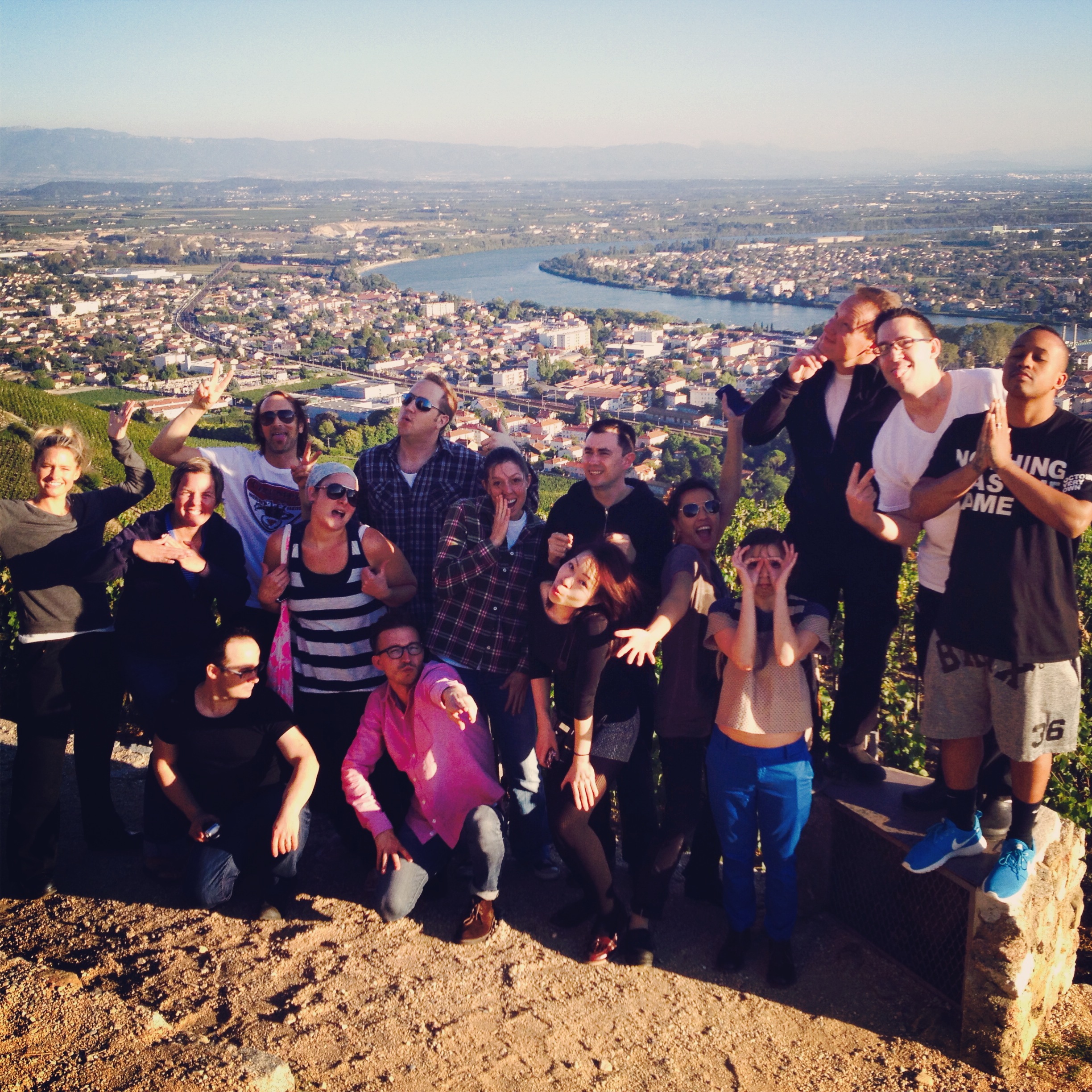 Taking a 3 day course in France at Valrhona with some amazing pastry chefs. This was one of our excursions after class.
