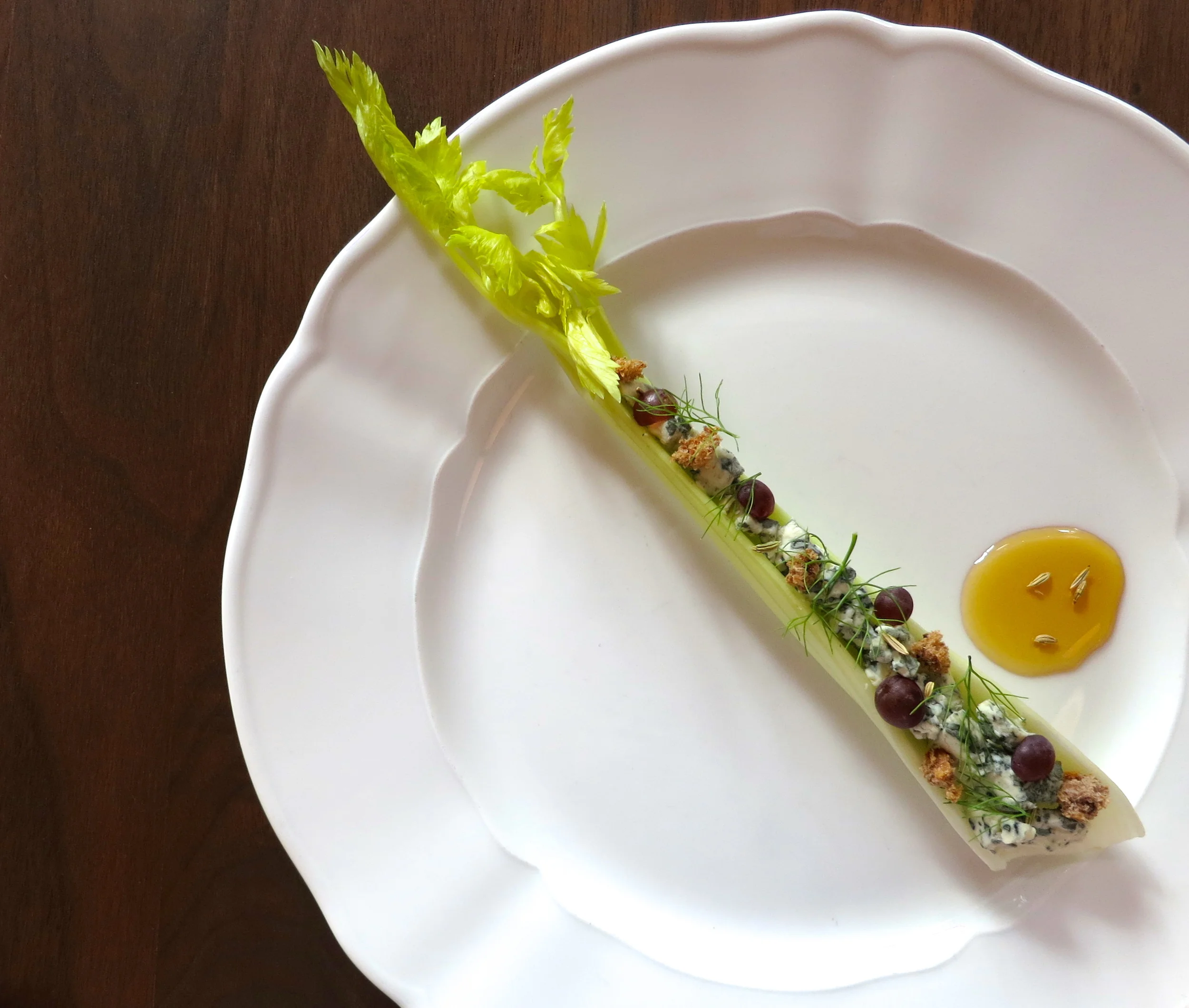 cheese course with fennel honey