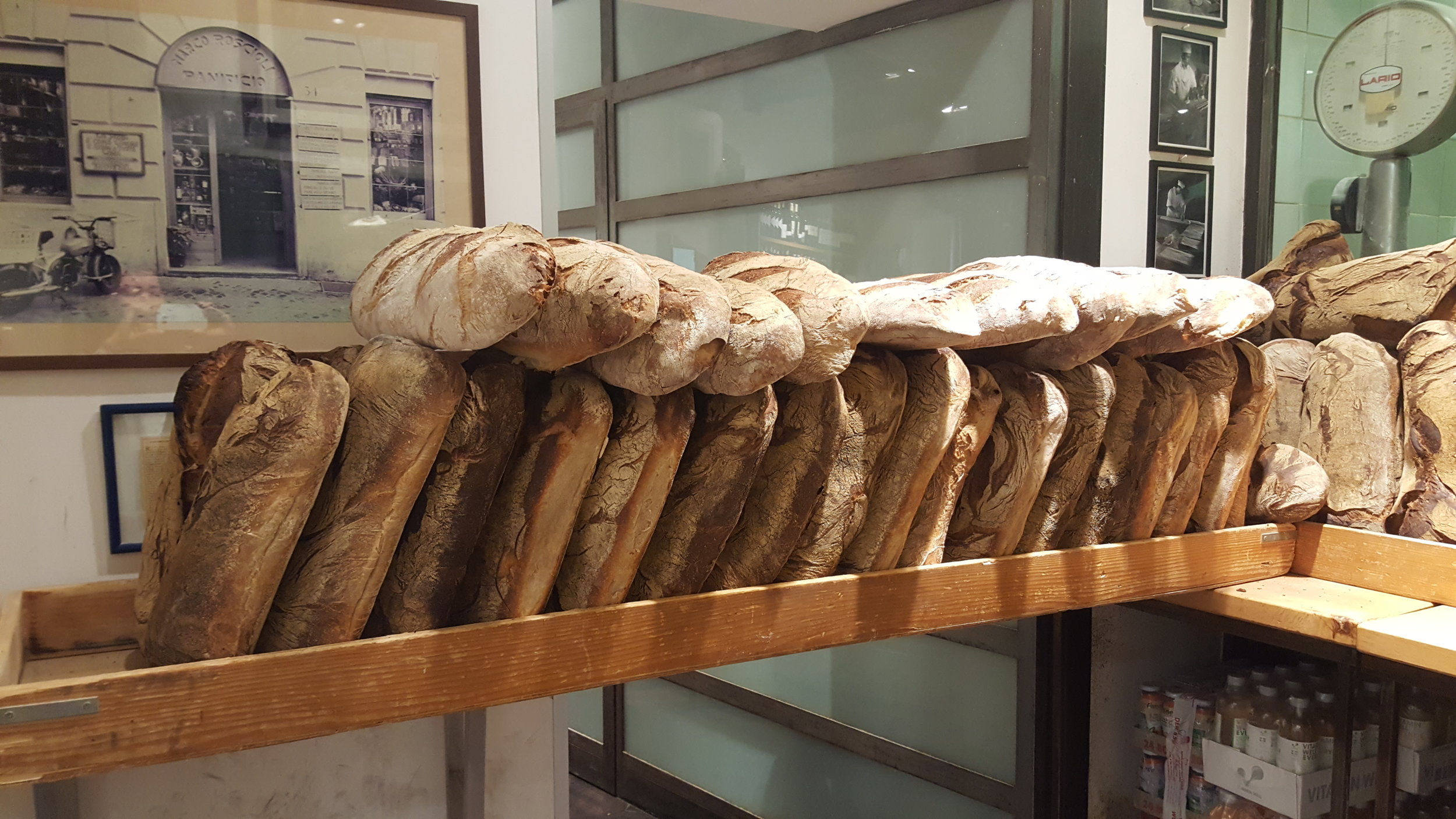Bread on bread at Roscioli!