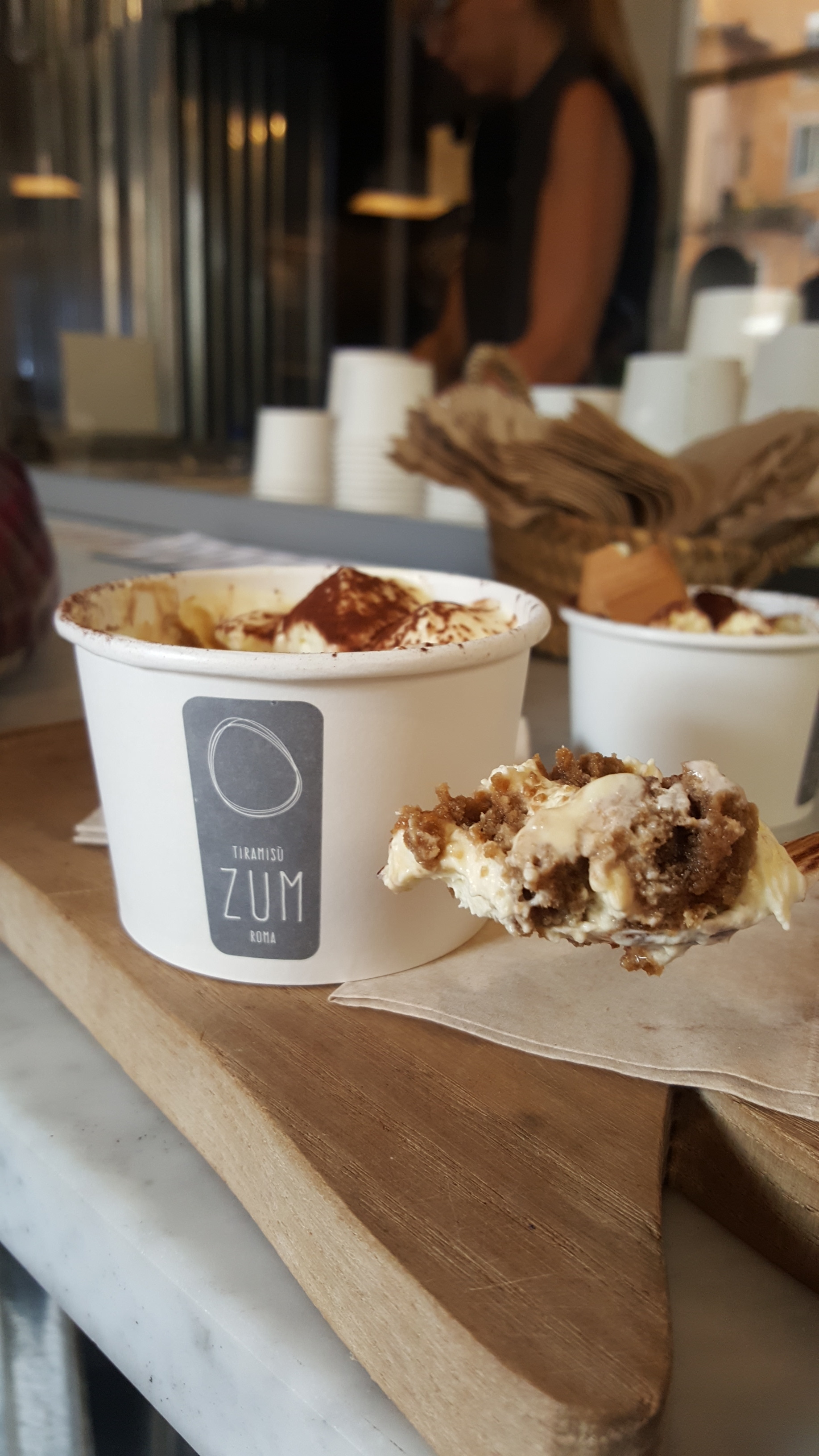 ZUM does different variations of tiramisu. We had an original and a rich hazelnut version!