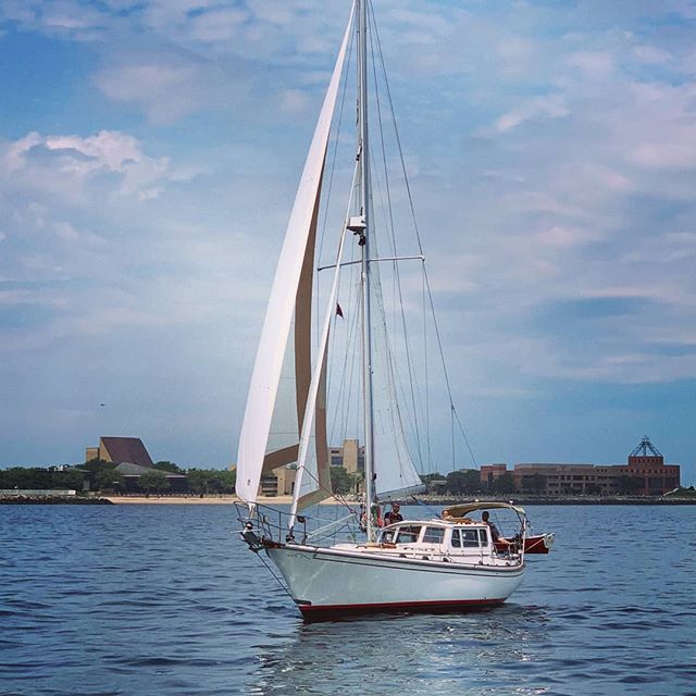 First race of the season at Sheepshead Bay Yacht Club #sheepsheadbayyachtclub #regattas #brooklynsailing