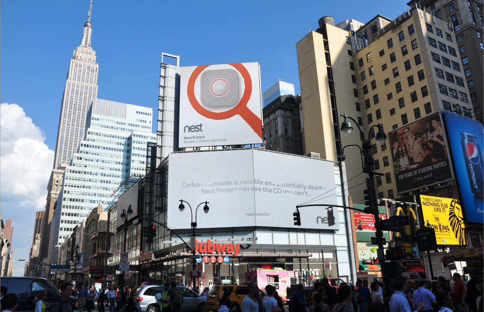 Digital board, New York