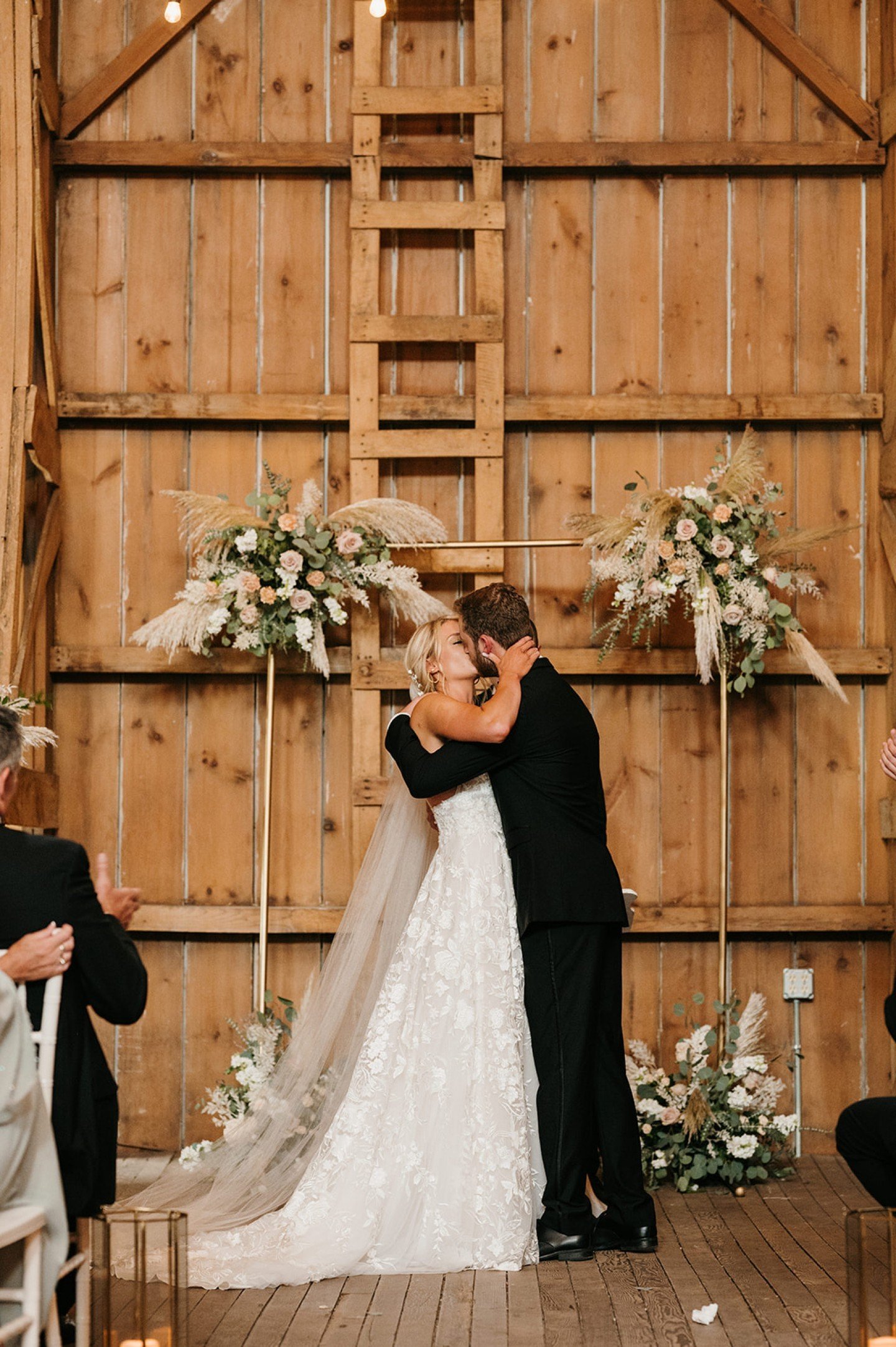Welcome to our hundred-year-old white dairy barn, where you can take in the beauty of the natural wood, soaring 30-foot ceilings and crystal chandeliers--an ideal backdrop for your indoor ceremony. 🤍

Visit our website and start planning your magica