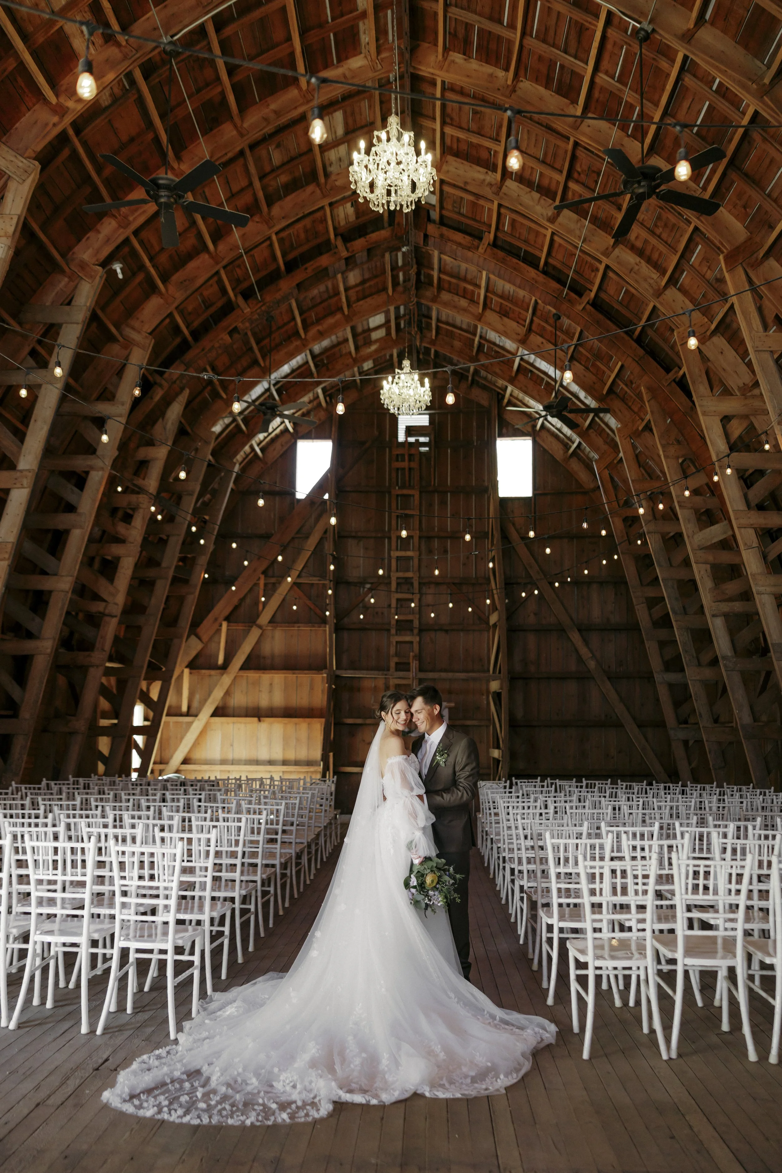 Countryside wedding venue featuring outdoor ceremony and reception areas