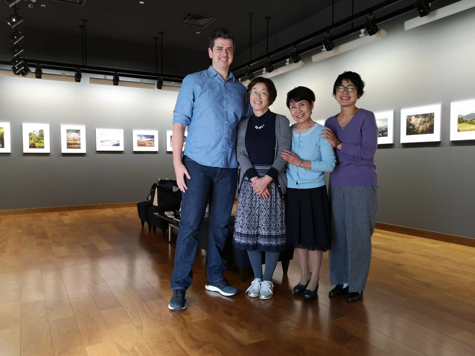 Me and Masae with Masaes mum Mariko (light blue cardigan) and her best friend Hasami