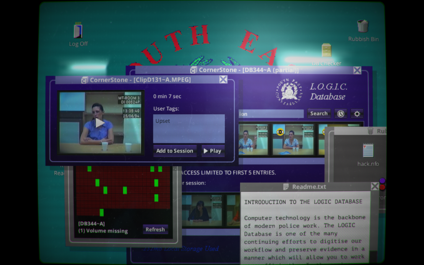 Lovingly marketed as "a video game about a woman talking to the police" 