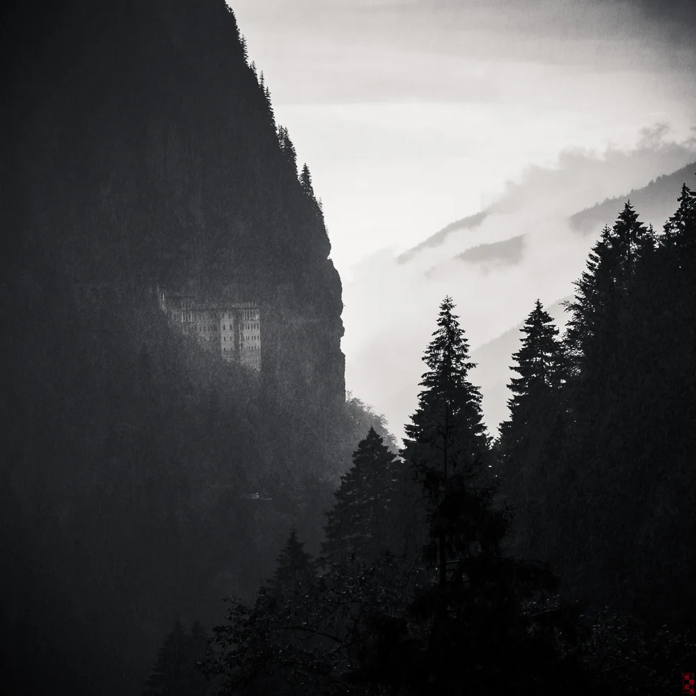 Sumela Monastery in Heavy Rain