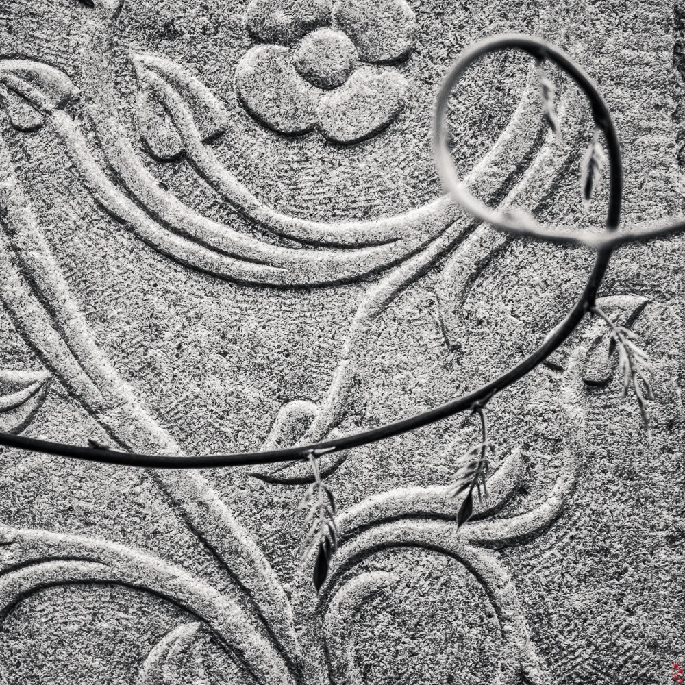A gravestone in the garden of Hagia Sophia, Trabzon, Turkey
