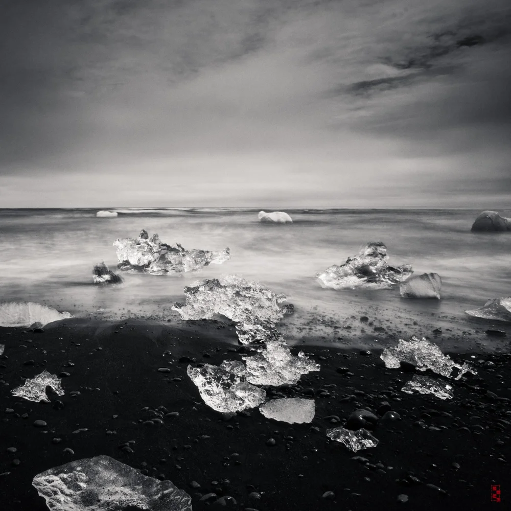 Icy beach