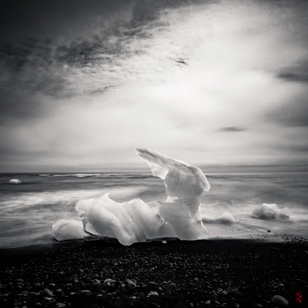 Icy beach
