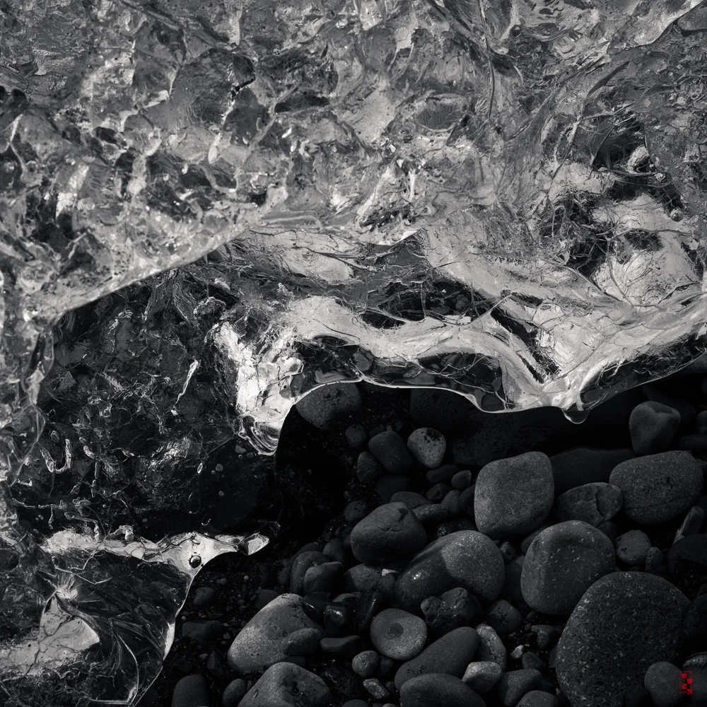 Icy beach