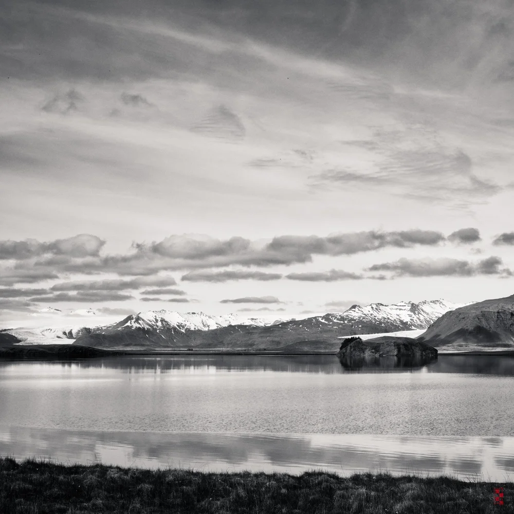 View from Höfn towards Vatnajökulsþjóðgarður