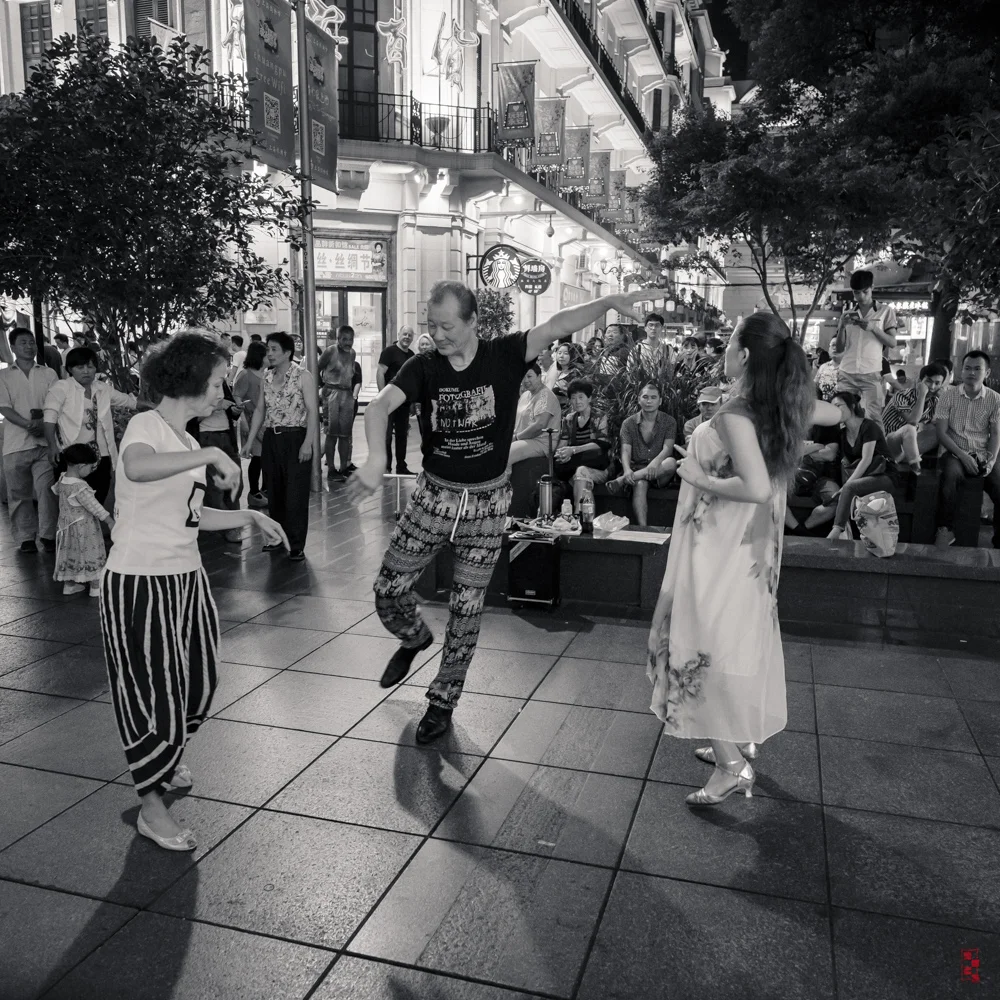 Dancing on the Nanjing Road, Shanghai