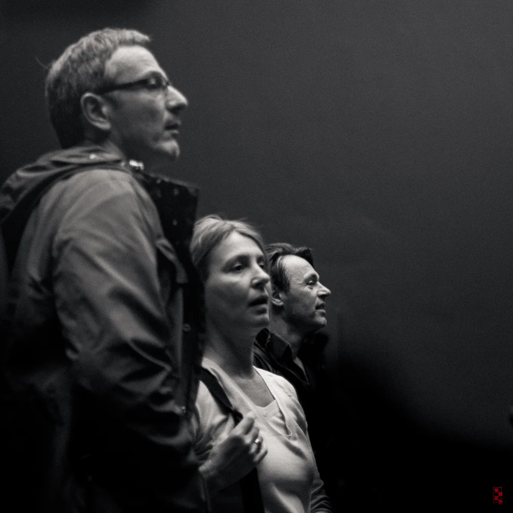 I was struck by how the visitors looked like the chiaroscuro paintings they were admiring. Rijksmuseum, Amsterdam.