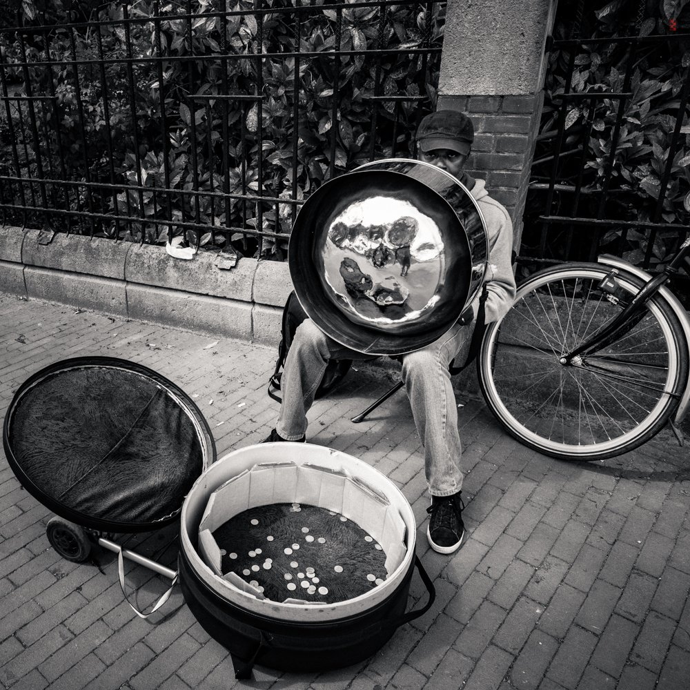  Steel drum player, Amsterdam. 