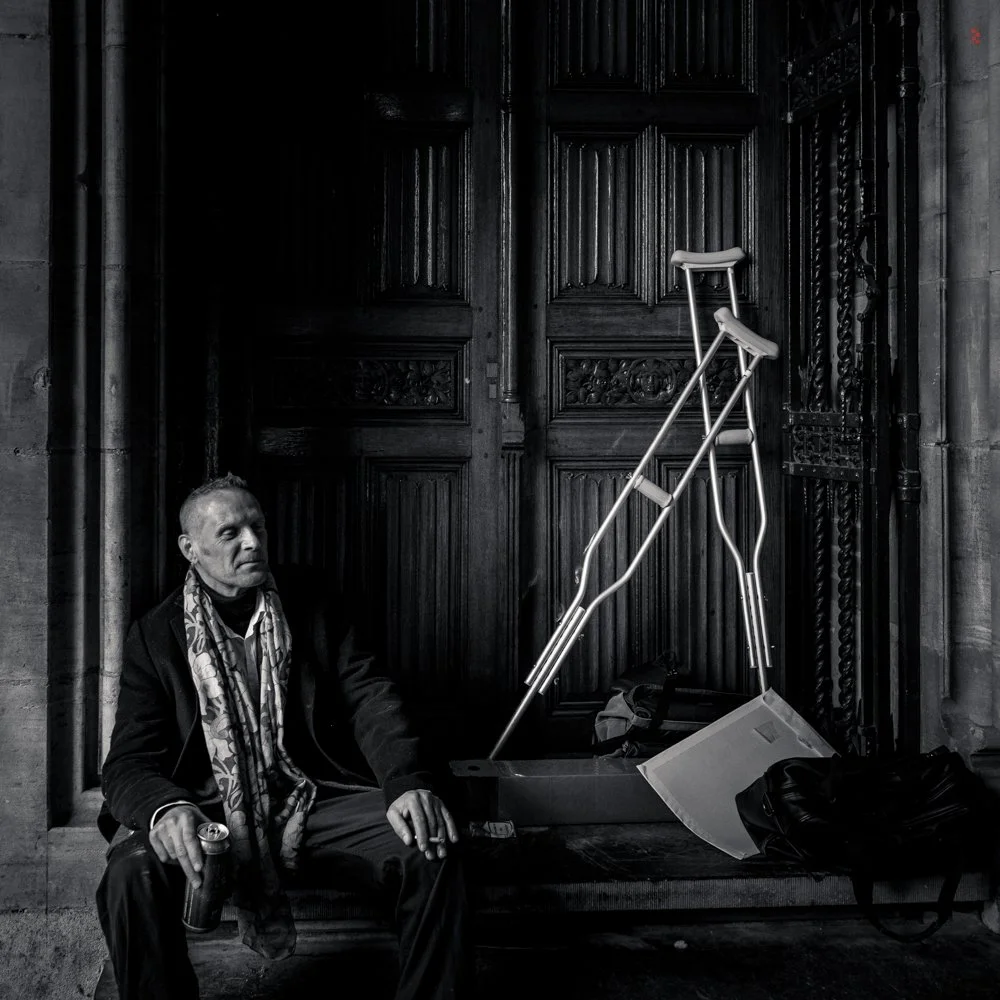  Busker waiting his turn. Near Rijksmuseum, Amsterdam. 